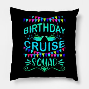 Festive My Birthday Cruise Ship Party Pillow