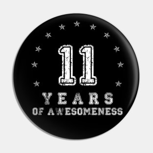 Vintage 11 years of awesomeness Pin