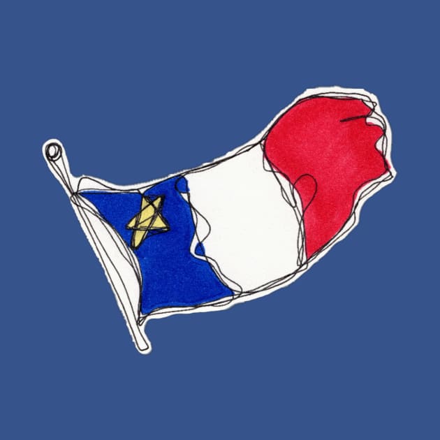 Drapeau acadien by Nicolashache