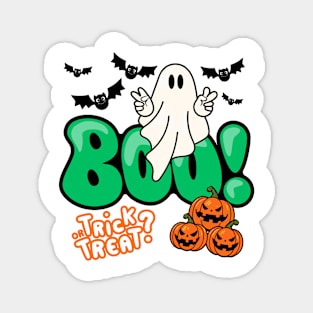 Halloween Boo Cute Trick Or Treat Ghost Magnet