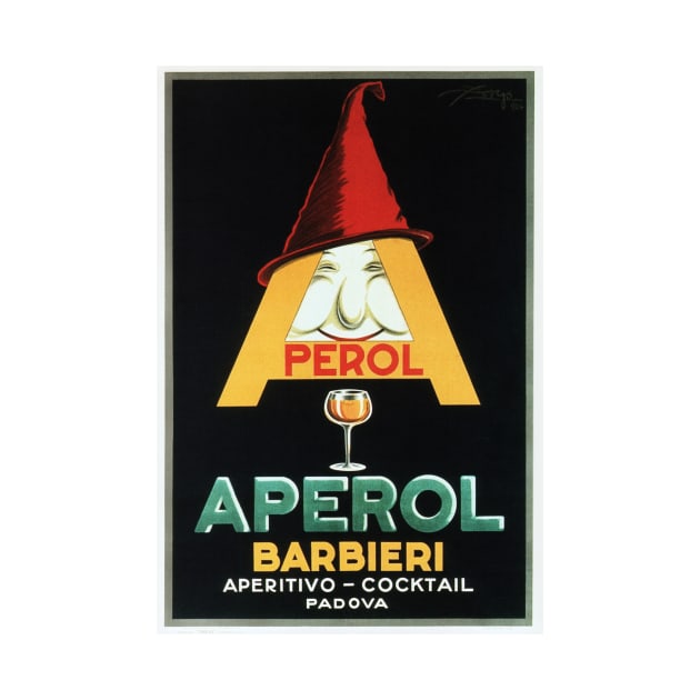 APEROL BARBIERI APERITIVO Cocktail Vintage Italian Liqueur Advertisement by vintageposters