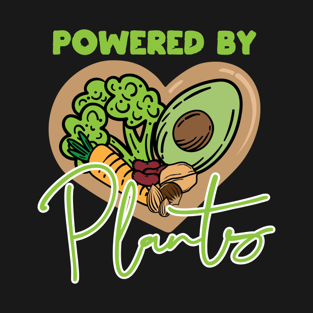 Powered By Plants Vegan Heart by Herbivore Nation - Vegan Gifts