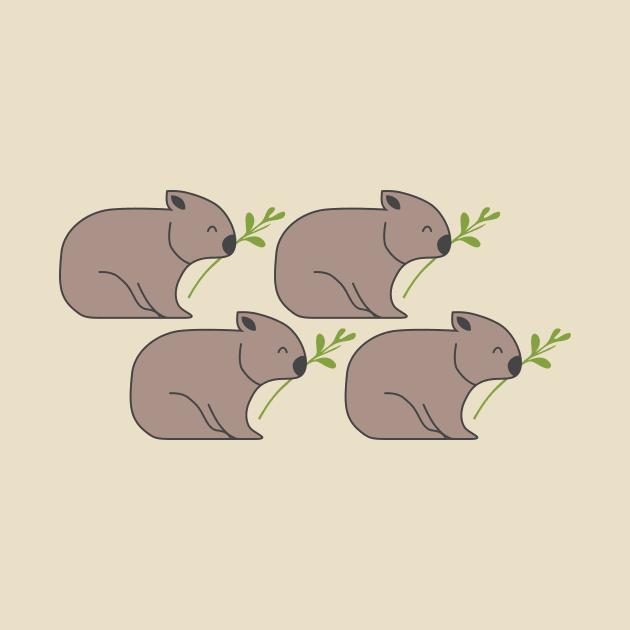 Wombat Parade II by littleoddforest