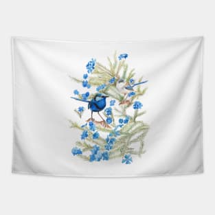 Splendid Wren & Leschenaultia Tapestry