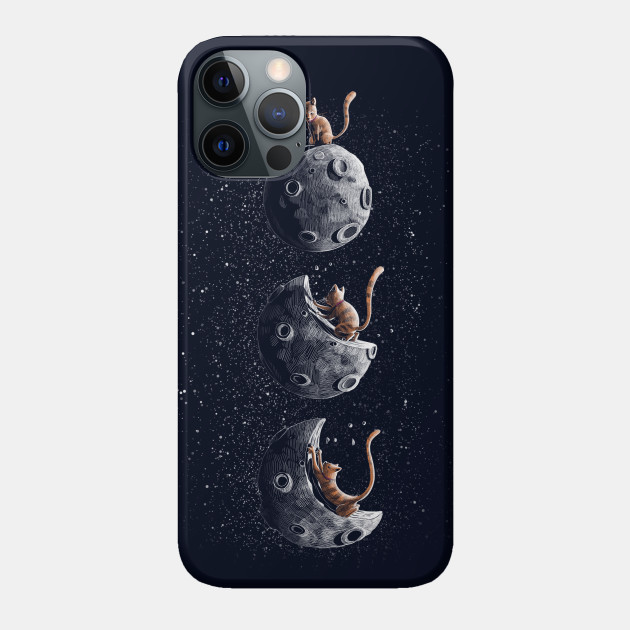 Scratching moon - Cat - Phone Case