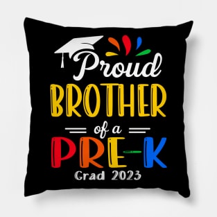 Pre-K Graduation brother Last Day of School Proud Family of a 2023 Graduate Pillow