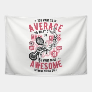 Motocross Vintage Design Dirt Jump Tapestry