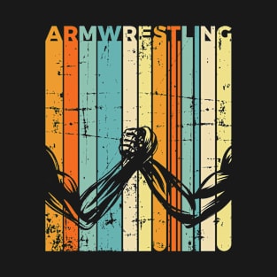 Retro Arm Wrestling Twisting Wrist Gift T-Shirt