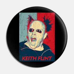 Retro Pop Art Style Keith Flint Pin