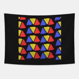 National Tortilla Chip Day Colorful Corn Chips Pattern Tapestry