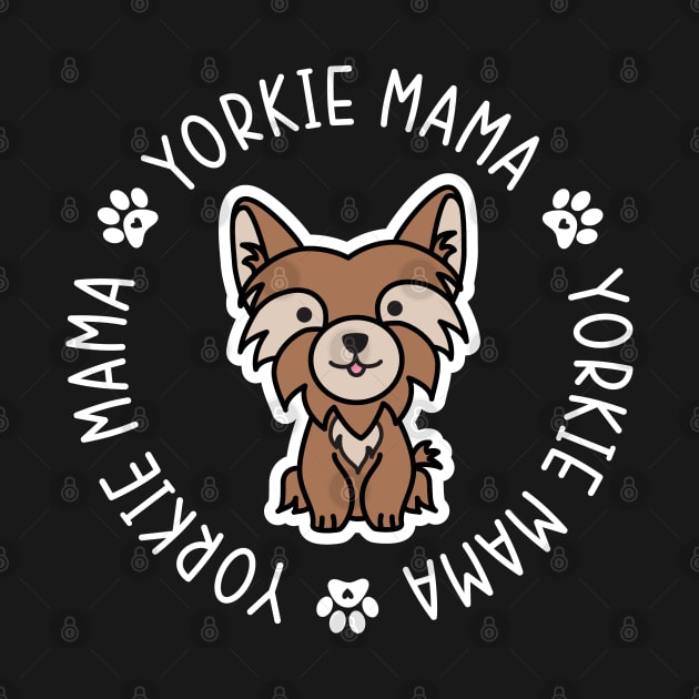 Yorkie Mama Yorkshire Terrier Mom Dog by GlimmerDesigns