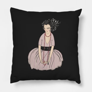 Vintage Girl Pillow