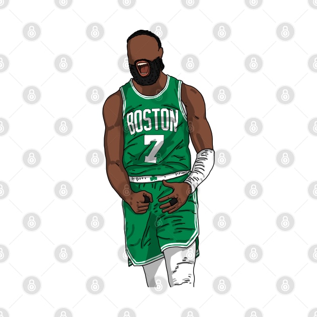 Jaylen Brown Celebration by Luna Illustration