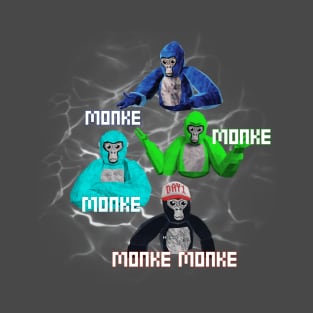 Gorilla Tag Monke Monke VR Gamer T-Shirt