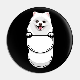 Pomeranian Pocket Dog Pin