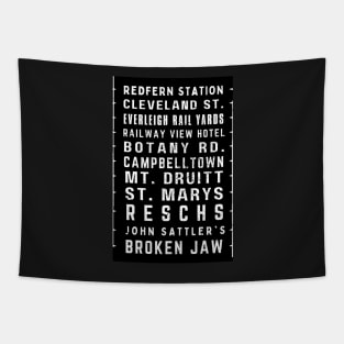 JOHN SATTLER - SYDNEY BUS DESTINATION ROLL Tapestry