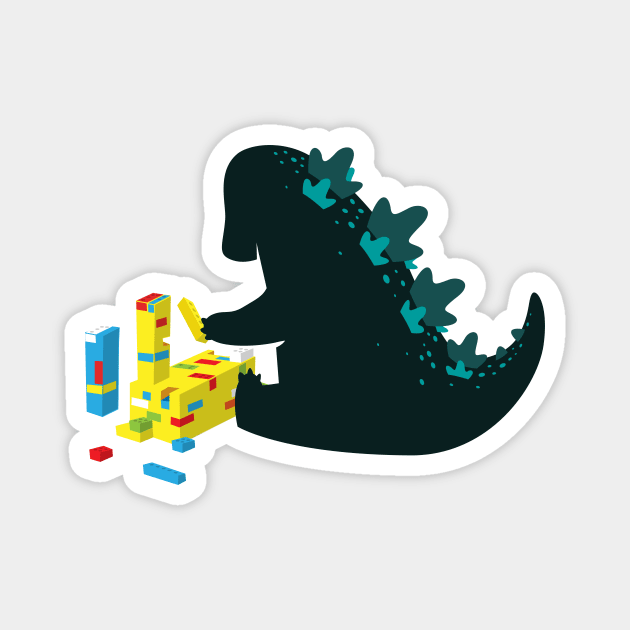 Good Guy Zilla Magnet by juandrewthis