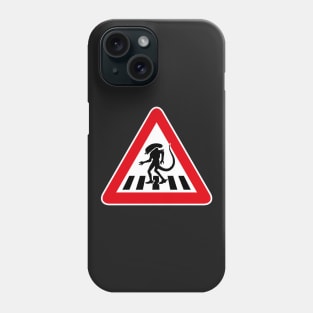 Alien Crosswalk Sign 2 Phone Case