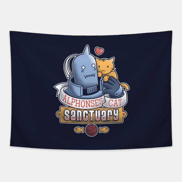 Alphonse's Cat Sanctuary Tapestry by adho1982