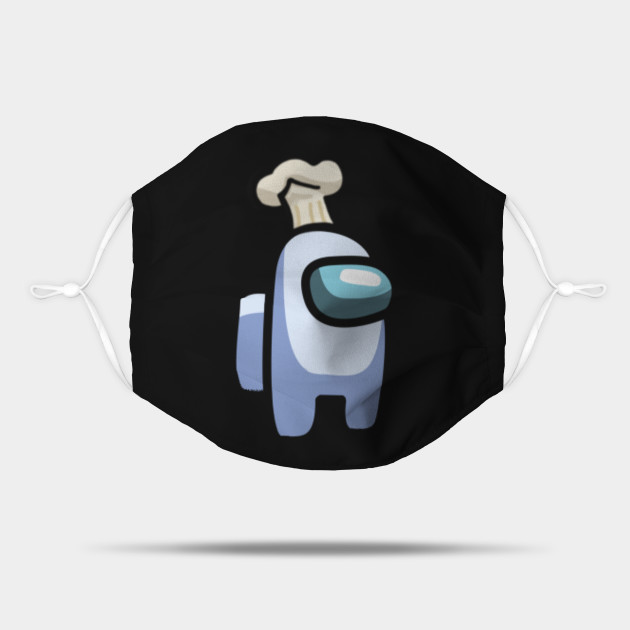 White Chef Hat Among Us Character Among Us Crewmate Mask Teepublic White Chef Hat Among Us Character Among Us Crewmate Mask Teepublic
