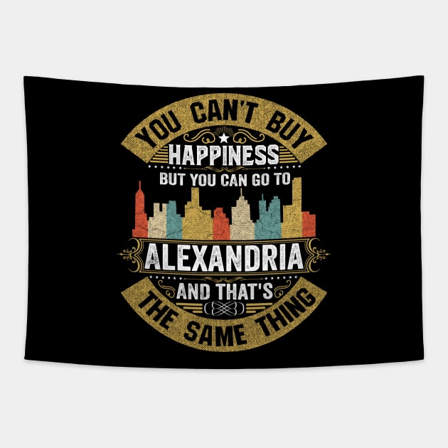 USA City Alexandria City T-Shirt I Love Alexandria Flag Virginia State Home City Alexandria Map Native USA Flag Tapestry by BestSellerDesign