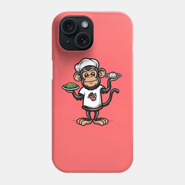 Monkey like a Cook Phone Case by Signum