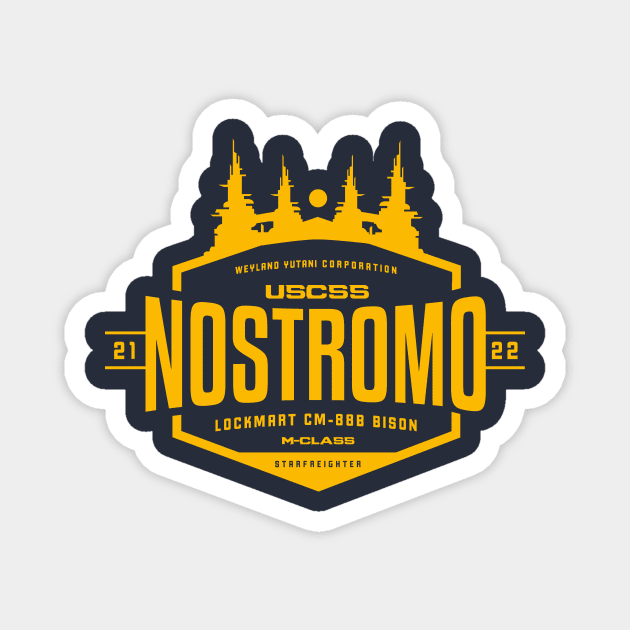 USCSS Nostromo Magnet by MindsparkCreative