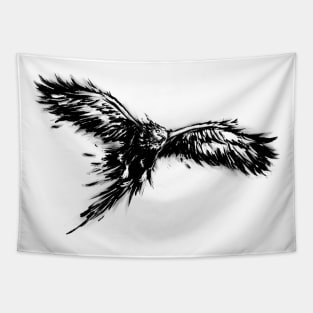 Phoenix, Mythical Firebird- Black Version Tapestry