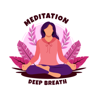 Meditation and Deep Breath T-Shirt