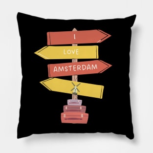 I Love Amsterdam Pillow