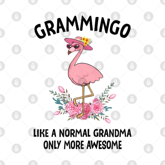 Womens Grammingo Like A Normal Grandma Only More Awesome by KIMIKA