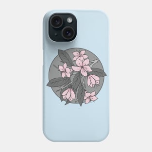 Pink and Grey Sakura Branch Phone Case