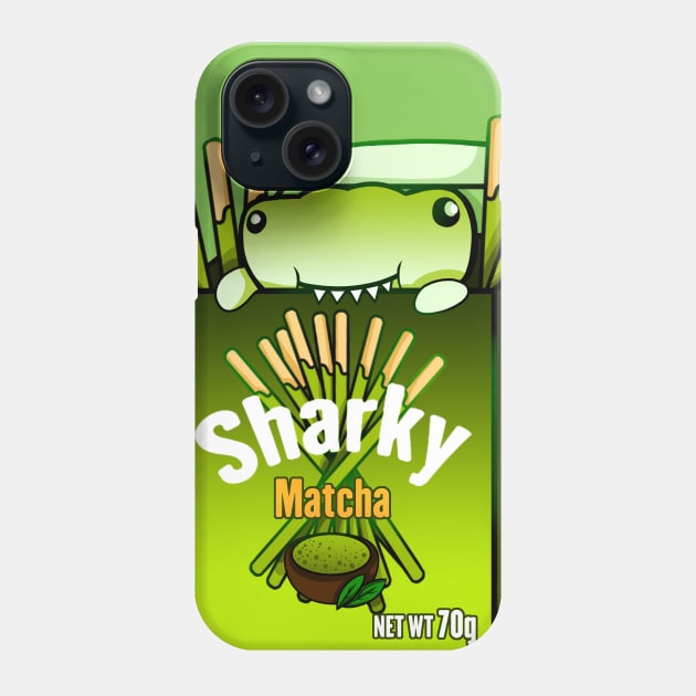 Sharky Matcha Biscuit Phone Case by SharksnDonuts