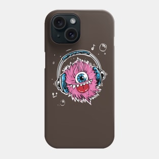 Monster Headphones Cute Art Protruding Tongue Phone Case