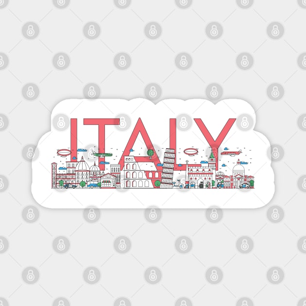 Italy travel Magnet by SerenityByAlex