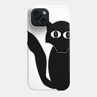 Black Jen Cat Phone Case