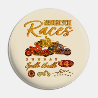 Motorcycle Races Pin