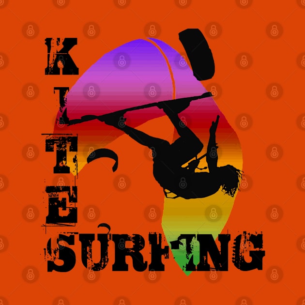 Kite Surfing WIth Freestyle Kitesurfer And Kite 5 by taiche