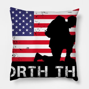 Live A Life Worth Their Sacrifice Pillow