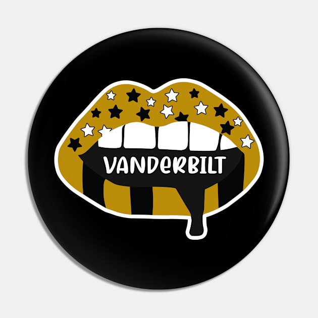 Vanderbilt Lips Pin by NFDesigns