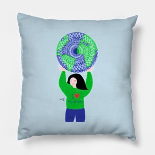 Mandalized Planet Lover Pillow