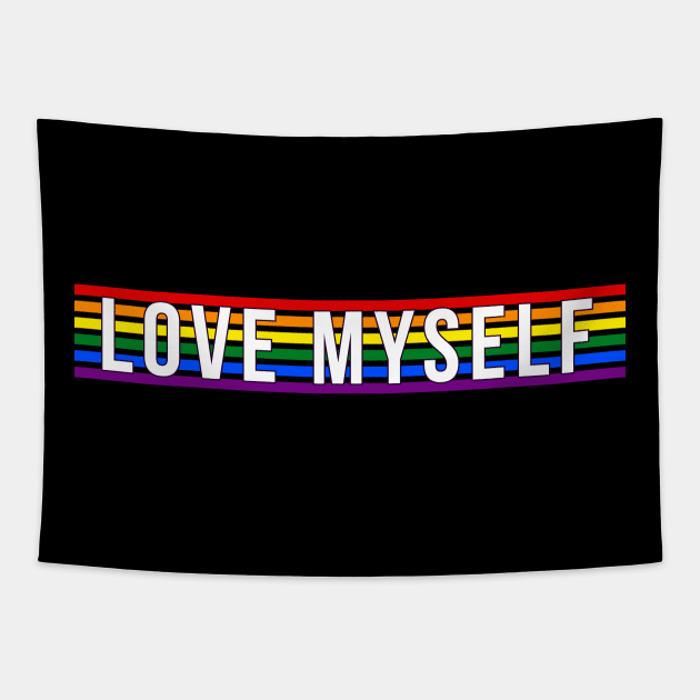 Love Myself Tapestry by NotSoGoodStudio