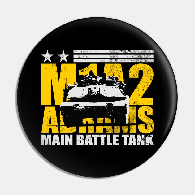 Army M1 Abrams (distressed) Pin by TCP