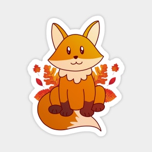 Cute Autumn Fox Magnet