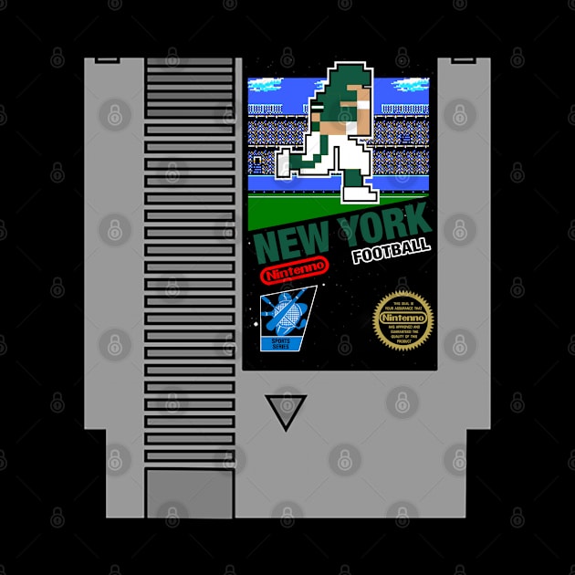 New York Football 8 bit cartridge design by MulletHappens