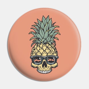 PINEAPPLE SKULL Pin