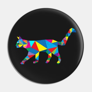 Geometric Cat Pin