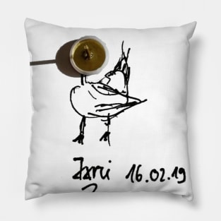 "Vogel mit Pinnadel" Pillow