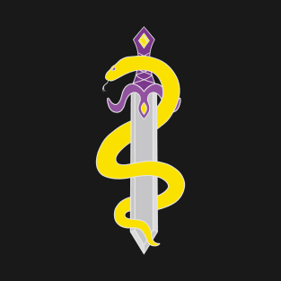 Sword and Snake (Non-Binary Colors) T-Shirt