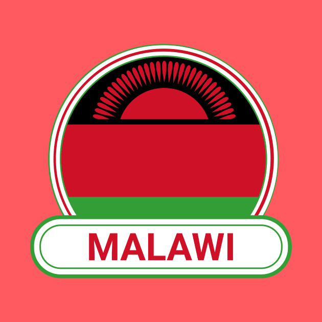 Malawi Country Badge - Malawi Flag by Yesteeyear